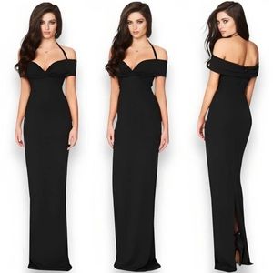 Nookie Black off shoulder Gown